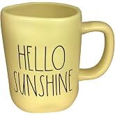 Rae Dunn Hello Sunshine Coffee Mug, Mellow Yellow