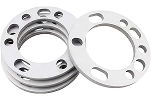 DCVAMOUS 4PC 5x5.5 6x5.5 5x139.7 6x139.7 Universal Wheel Spacers 1/2" (12mm) Compatible with Toyota-Chevy 6 Lug & Dodge-Ford 5 Lug Rims for 75-96 F150 | 94-22 RAM1500 | 98-22 Silverado Sierra 1500