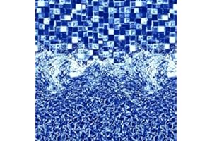 Quality Pool Products 24 ft Round Beaded x 48", Above Ground Pool Liner, Glimmerglass