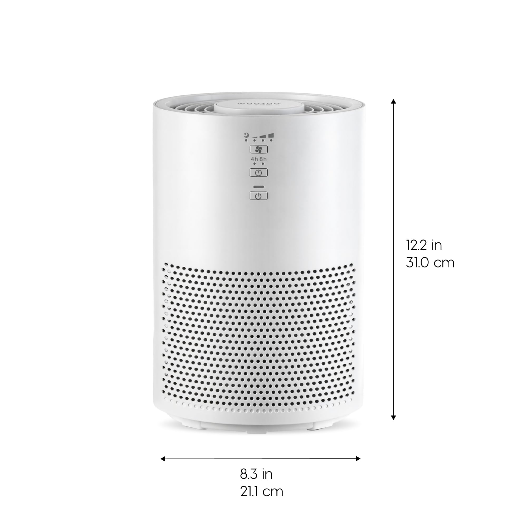 IRIS USA WOOZOO True HEPA Air Purifier, H13 3-in-1 Filter, Removes 99.97% of Allergens, Pet Hair, Smoke & Odors, Covers up to 307 ft², Energy Star, Quiet Air Purifier for Bedrooms, Home, Office