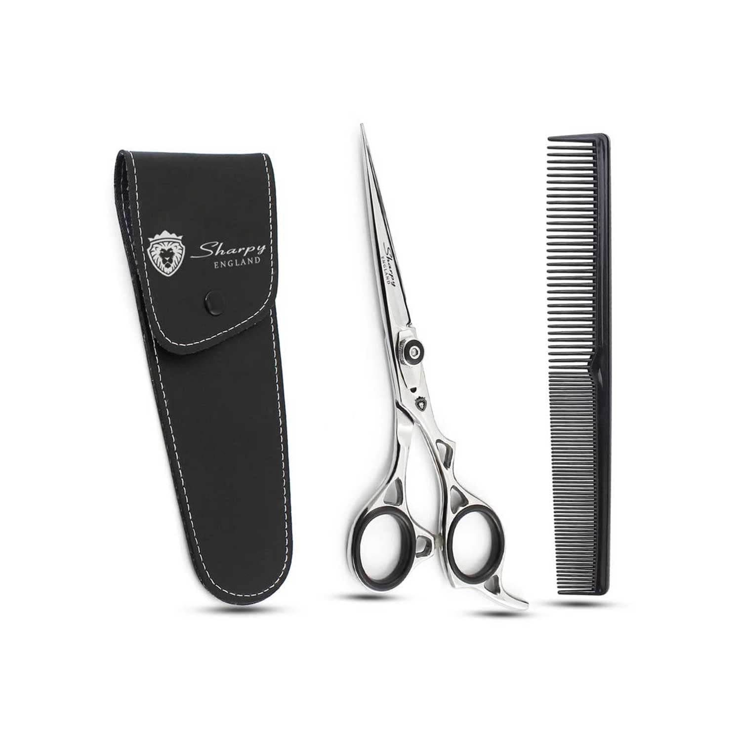 Sharpy - Professional Hairdressing Scissors - Perfect for Hair Salon Barber - Hairdresser Shears - Perfect for Personal use Haircut Beard & Mustache