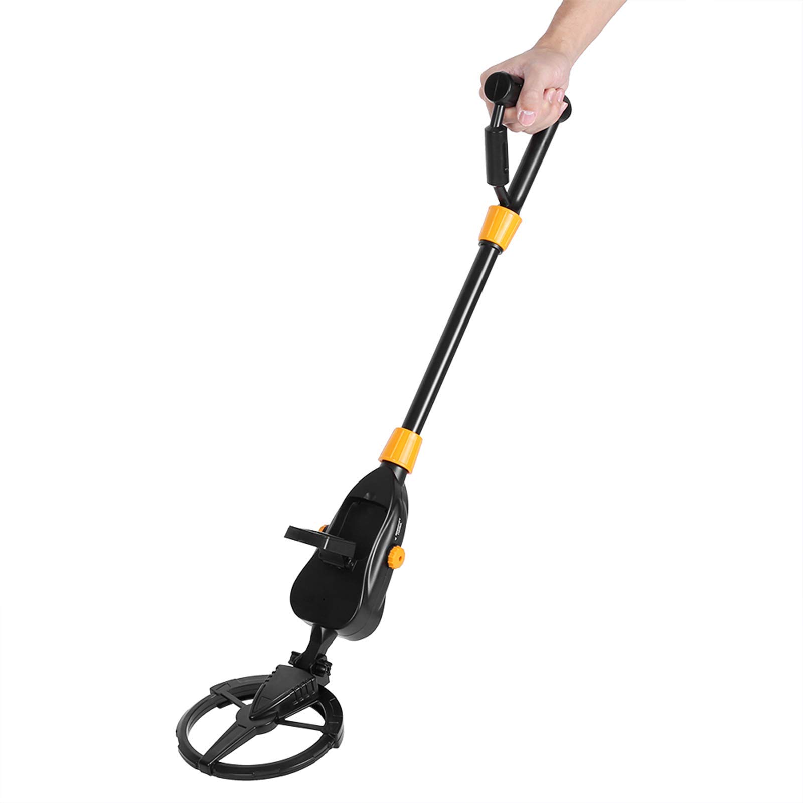 Fdit Deep Sensitive Metal Detector, Adjustable Treasure Scanner for Children with LCD Display Gold Digger Tool for Jewelry Coins Outdoor Adventure Games