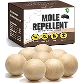 CLVDOFSS Mole Repellent, Gopher Repellent, Groundhog and Vole Repellant 8P | Armadillo Repellent, Mole Deterrent for Yard, Vole Repellent Outdoor,Gentle on People, Pets &amp; Plants