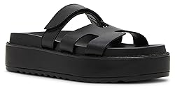 Steve Madden Women's Bigmayven Wedge Sandal, Black