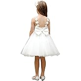 Christmas Flower Girl Dress Floor Length Button Draped Tulle Ball Gowns for Kids