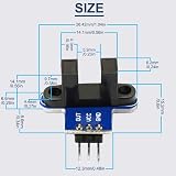 DAOKAI 5PCS IR Infrared Speed Sensor Module 3.3-5V for Arduino Robot Car view 2
