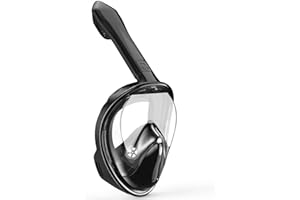 Kids Snorkel Mask Full Face, Snorkeling Gear for Kids 2-14 with Camera Mount, 180 Degree Panoramic View Snorkeling Set Anti-F