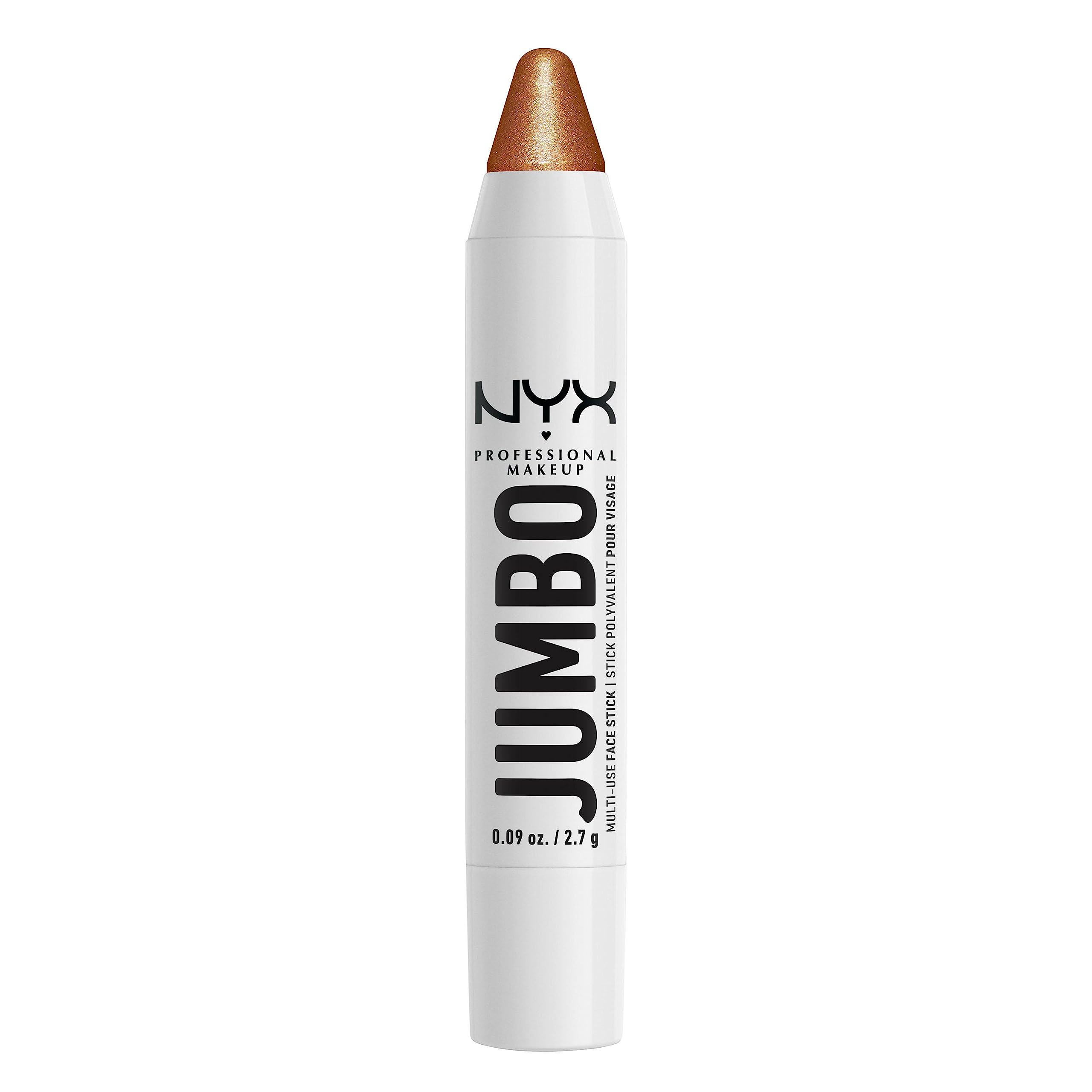NYX Professional Makeup Multi-Use Highlighter Stick, Weightless Buildable Formula with Jojoba Oil, Twist-Up – No Need To Sharpen, Vegan and Cruelty-Free, 2.7 g, Shade: Apple Pie