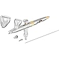 Harder & Steenbeck Airbrush – Evolution 2024 CRplus - German-Engineered Dual Action Painting Set with Gravity Feed - 0.28 + 0.45mm Self-Centering Nozzles - 2 + 5 ml Paint Cups - 121233