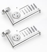 HITSLAM Chrome Toilet Roll Holder Wall Mounted SUS 304 Stainless Steel 2 Pack view 7