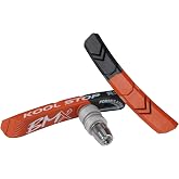 Kool Stop 2 Compound BMX Bike Brake Pads - Black | Koolstop BMX Brake Pads 78.5mm V-Brake 1 Pair | Water Grooves, Rigid Design
