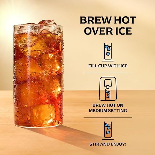 LIPTON UNSWEETENED BLACK ICED TEA K-CUPS 24-PACK FOR KEURIG COFFEE MAKERS – RAINFOREST ALLIANCE CERTIFIED TEA PODS WITH SMOOTH CRISP FLAVOR, BREW HOT OVER ICE FOR REFRESHING BEVERAGE
