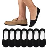Heatuff 7 Pairs Mens No Show Socks Non Slip Low Cut
