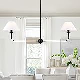 VANZARLA Modern Linear Chandelier, 2-Light Linear