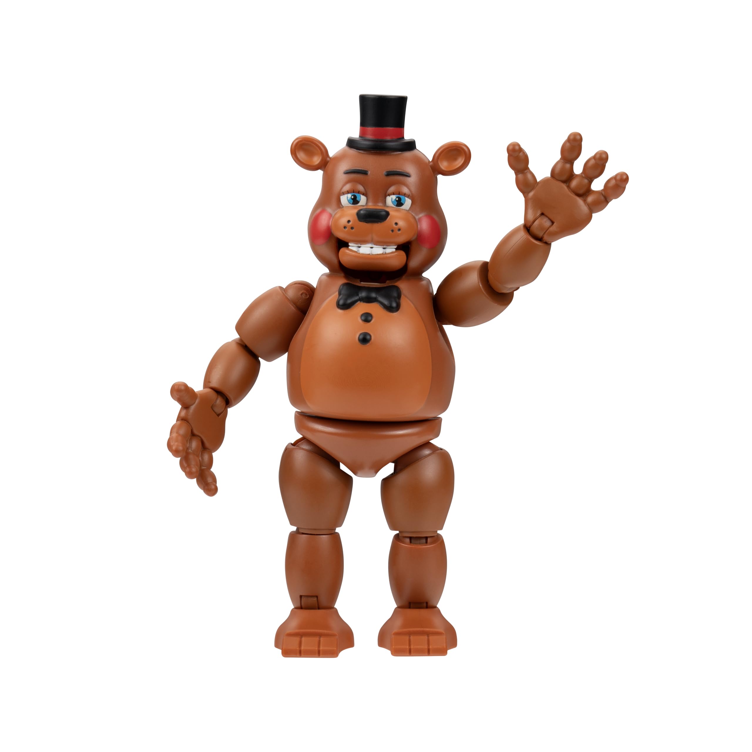Jazwares Five Nights at Freddy’s Toy Freddy - 5-Inch Articulated Figure with Jumpscare Feature and Glow-in-The-Dark Eyes