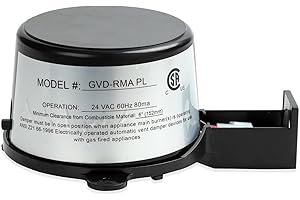 MORNZORN GVD-RAM PL Vent Damper Motor ，Assembly Compatible with Field Controls 46491600，381-800-476 GMA-PL Vent Damper Motor Replaces GVD-5、GVD-6 Model Dampers