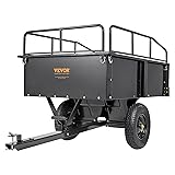 VEVOR Heavy Duty ATV Dump Cart - Steel Tow Behind