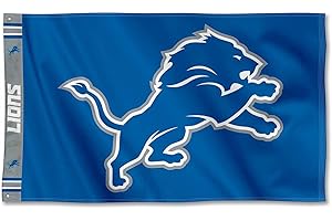WinCraft Detroit Lions Printed Header 3x5 Foot Banner Flag
