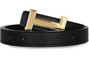 Relang Women's Belts with Gold Buckle, Fashion Waist Band, Elegant Ladies' Belt, Gift for Women