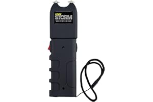Vexor Storm S2001 Personal Safety Device - Rechargeable with LED Light - Ergonomic Grip and Wrist Strap - Safety Switch - Includes Holster and Training Guide