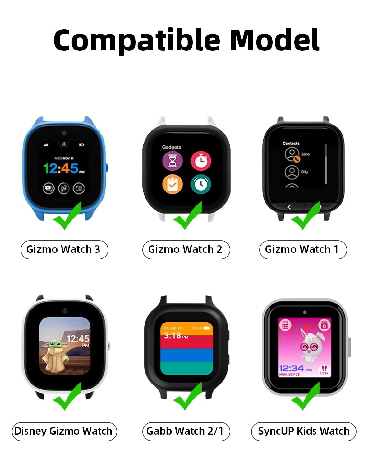 NewJourney Scrunchie Band Compatible with AT&T amiGO Jr Watch, Cute Printed Stretchy Solo Loop Band Replacement