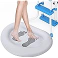 Inflatable Pool Foot Bath Basin, Foot Soaking Bath Basin Foot Bath for Pool Entry Ladder, Pool Foot Wash Basin for Above Ground Swimming Pools Hot Tub Spas, Pool Accessories