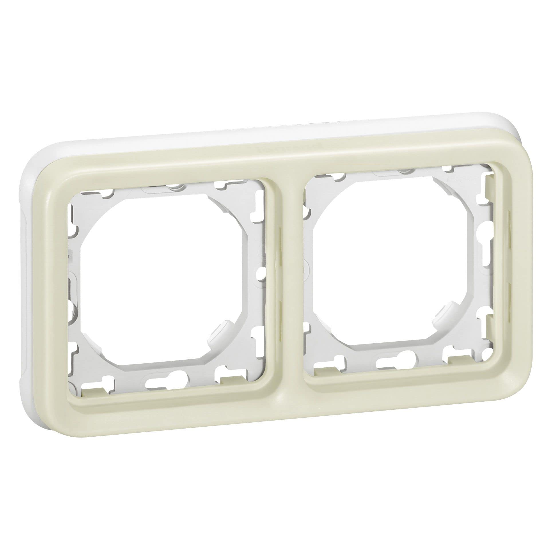 Legrand Plexo LEG69965 2-Hole Switch/Socket Cover Plate Horizontal Flush-Mounted White