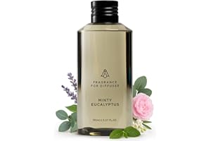 AromaPlan Hotel Scents Minty Eucalyptus 5 Fl Oz (148ml), Home Luxury Aroma & Hotel Fragrance Diffuser Oil- Hotel Diffuser Oil for Aromatherapy- USA Made, Bigger Bottle, Bolder Aroma & Longer Lasting