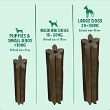 Denzel's Vegan Dog Dental Sticks Large 28 Pack Peanut Butter Peppermint view 3