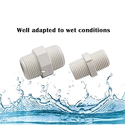 HayEastdor 4PCS 1" PVC Pipe Fitting Hex Nipple G1