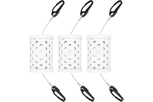 A1FISHER Seal Proof Bait Cage Rigid PVC Tubing with Quick Release Clips High Capacity Bait Box Holders for Crab Traps