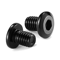 M8 x 10mm 10Pcs Flat Head Hex Socket Cap Screws