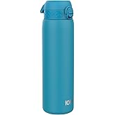 ION8 Vacuum Insulated Stainless Steel 1 Litre Water Bottle, 920 ml/31 oz, Leak Proof, Easy to Open, Secure Lock, Dishwasher Safe, Carry Handle, Scratch Resistant, Ideal for Sports and Yoga, Blue