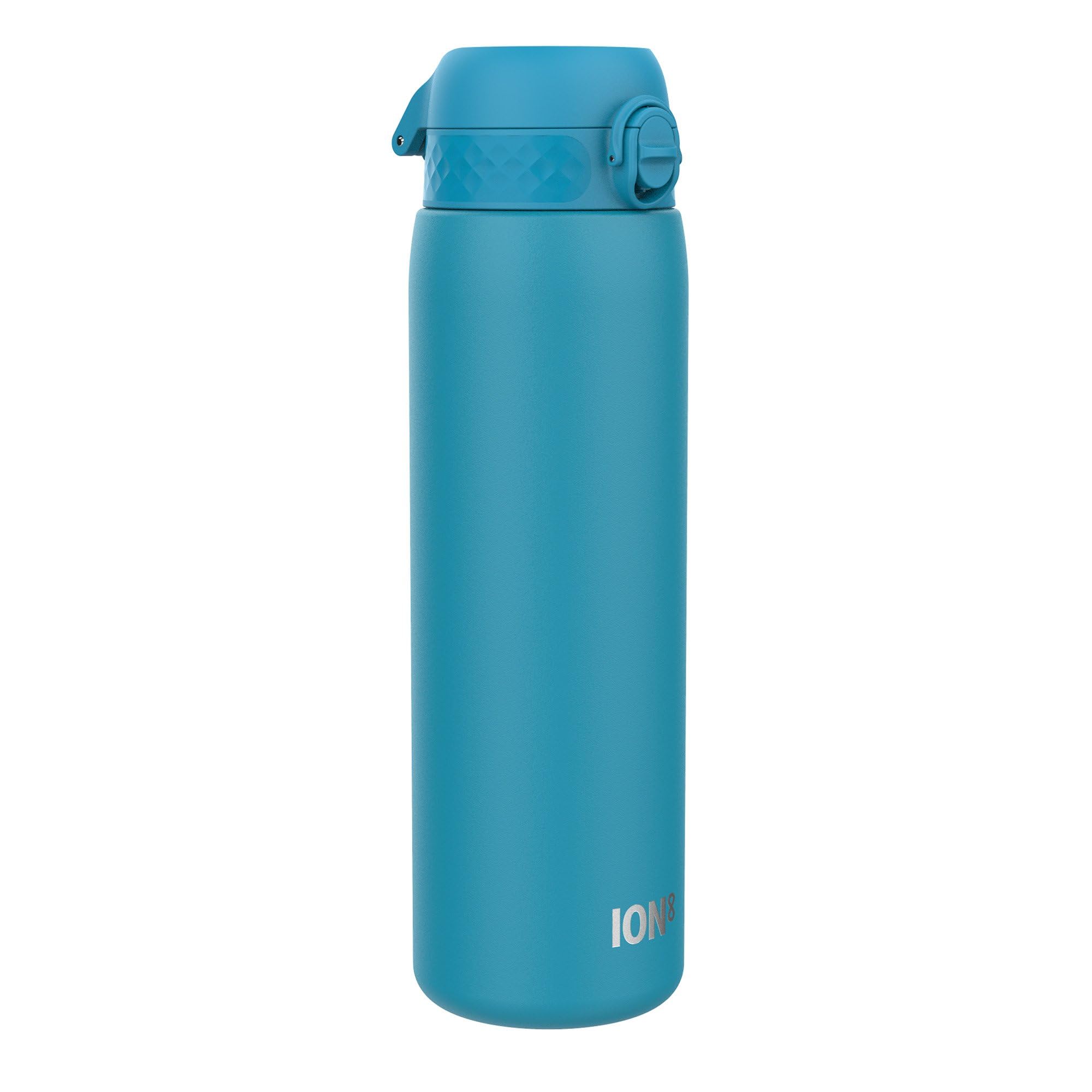 Ion8 Vacuum Insulated Stainless Steel 1 Litre Water Bottle, 920 ml/31 oz, Leak Proof, Easy to Open, Secure Lock, Dishwasher Safe, Carry Handle, Metal Water Bottle, Ideal for Sports and Yoga, Blue