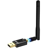 USB WiFi Adapter Wireless Network Adapters AC 600Mbps Dual Band 2.4G/5.8Ghz Wi-Fi Dongle with External Antenna for Laptop Des