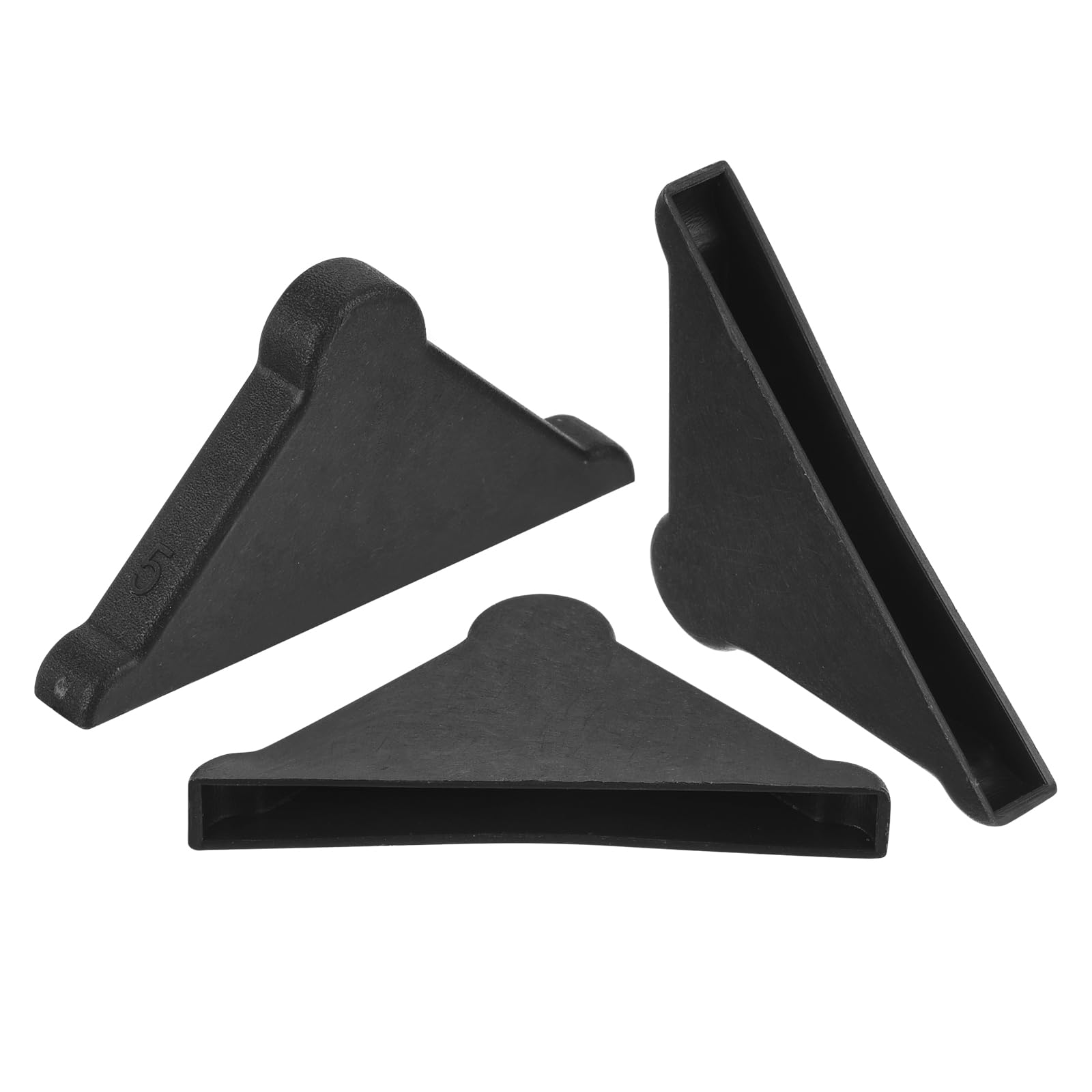 Photo 1 of uxcell 20Pcs Plastic Corner Protectors 5x50mm Triangle Shape Glass Corner Guards Cushion for Corner Protection of Glass, Mirror, Tile, Black