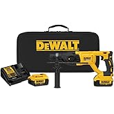 DEWALT 20V MAX* XR Rotary Hammer Drill Kit, D-Handle, 1-Inch (DCH133M2)