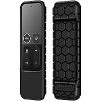 Fintie Protective Case for Apple TV 4K/ HD Siri Remote (1st Gen) - Honey Comb Lightweight Anti Slip Shockproof Silicone Cover