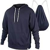 Quikflip 2-in-1 Reversible Backpack Hoodie (As Seen on SHARK TANK) Unisex Pullover Hero Hoodie Lite