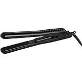 SABUY Ceramic Flat Iron for Hair, Professional 1 Inch Hair Straightener, Dual Voltage for Worldwide Traveling, 038 (Black)
