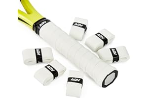 ADV TENNIS ADV Dry Tennis Overgrip Tape - 3, 12, 30, 60 Pack - FeltTac Tennis Racket Grip Tape - Ultra Absorbent Tennis Grip Tape - Comfort Tennis Racket Grips - Tennis Grips Overgrip