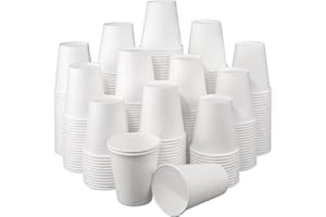 RAZCC 12 oz Paper Cups, 300 Pack 12oz Disposable Coffee Cups, Coffee Cups 12 oz for Cold and Hot Drinks, White Paper Drinking