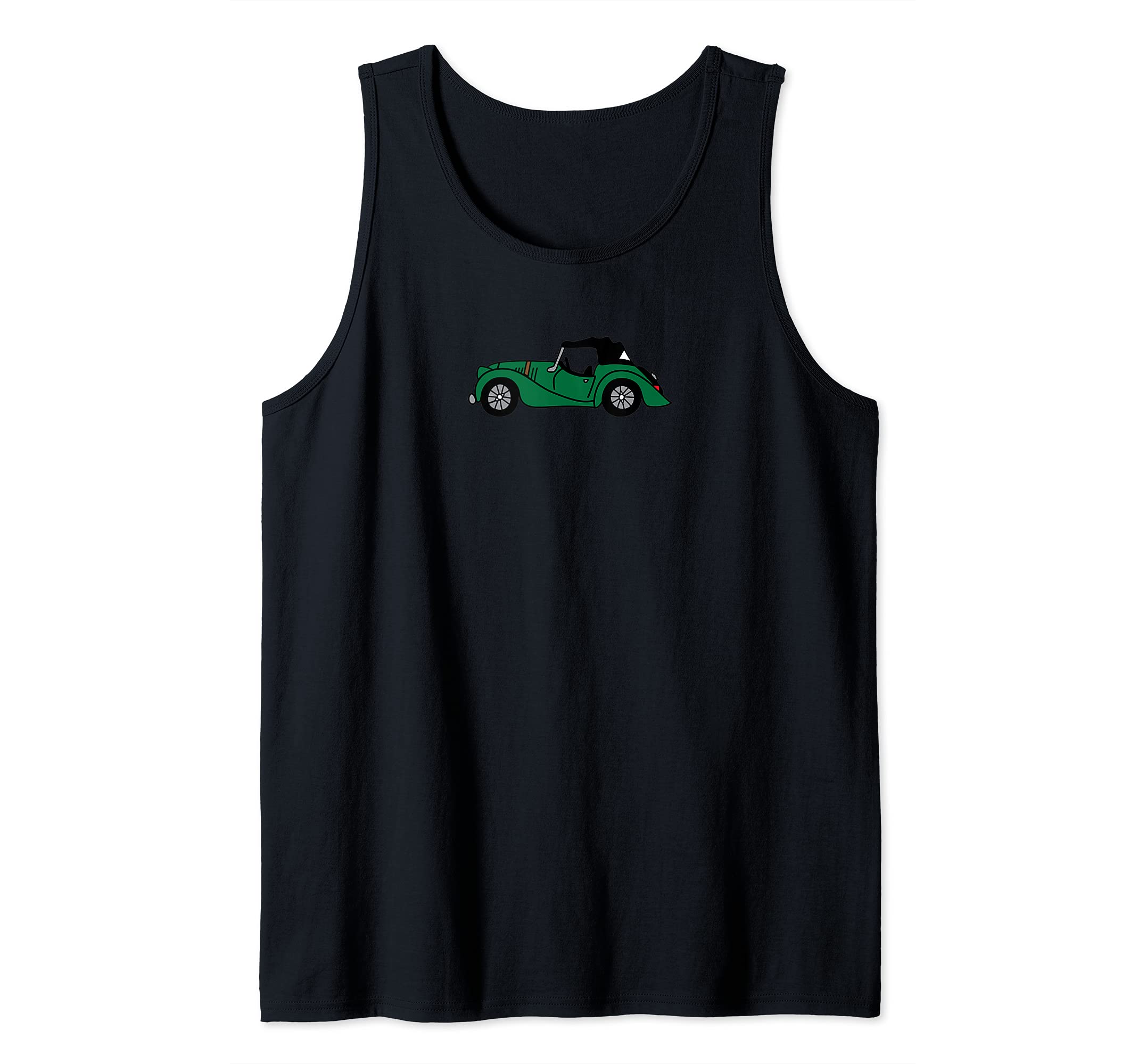 Morgan Green 4+4 4/4 English Sportscar Antique Car Roadster Tank Top