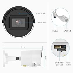 4MP Bullet PoE IP Camera - Starlight 0.005