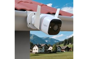 Koroao Gutter Mount Compatible with Tapo TP-Link Security Outdoor Camera(C320WS)(3MP C310)/2K QHD ColorPro(C325WB)/DEKCO Solar Security Camera Outdoor DC4L/5L/9L 2K Camera (White)