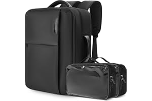 AUROTIER Hairstylist Travel Bag with 2 Pouches, Hairdresser Bag with Adjustable Dividers, Professional Barber Bag Hair Tools with Insulated Pocket, Cosmetology Bags for Supplies, Water-resistant, Black