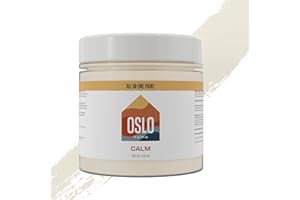Oslo Home All In One Paint, ‎Off White (Calm), Pint (16oz), Matte, no Sanding, for Refinishing Furniture, Cabinets