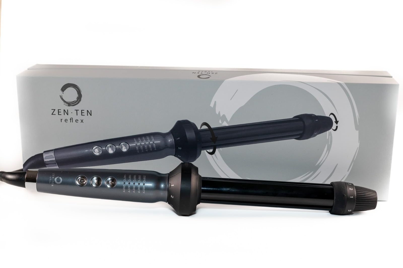 Zenten Reflex Hair Curler Tong Wand with Unique and Adjustable to Suit All curl Sizes from Tight to Loose Beach Waves no Fussy attachments Simply Twist the Curler to Change the Barrel Size and Style