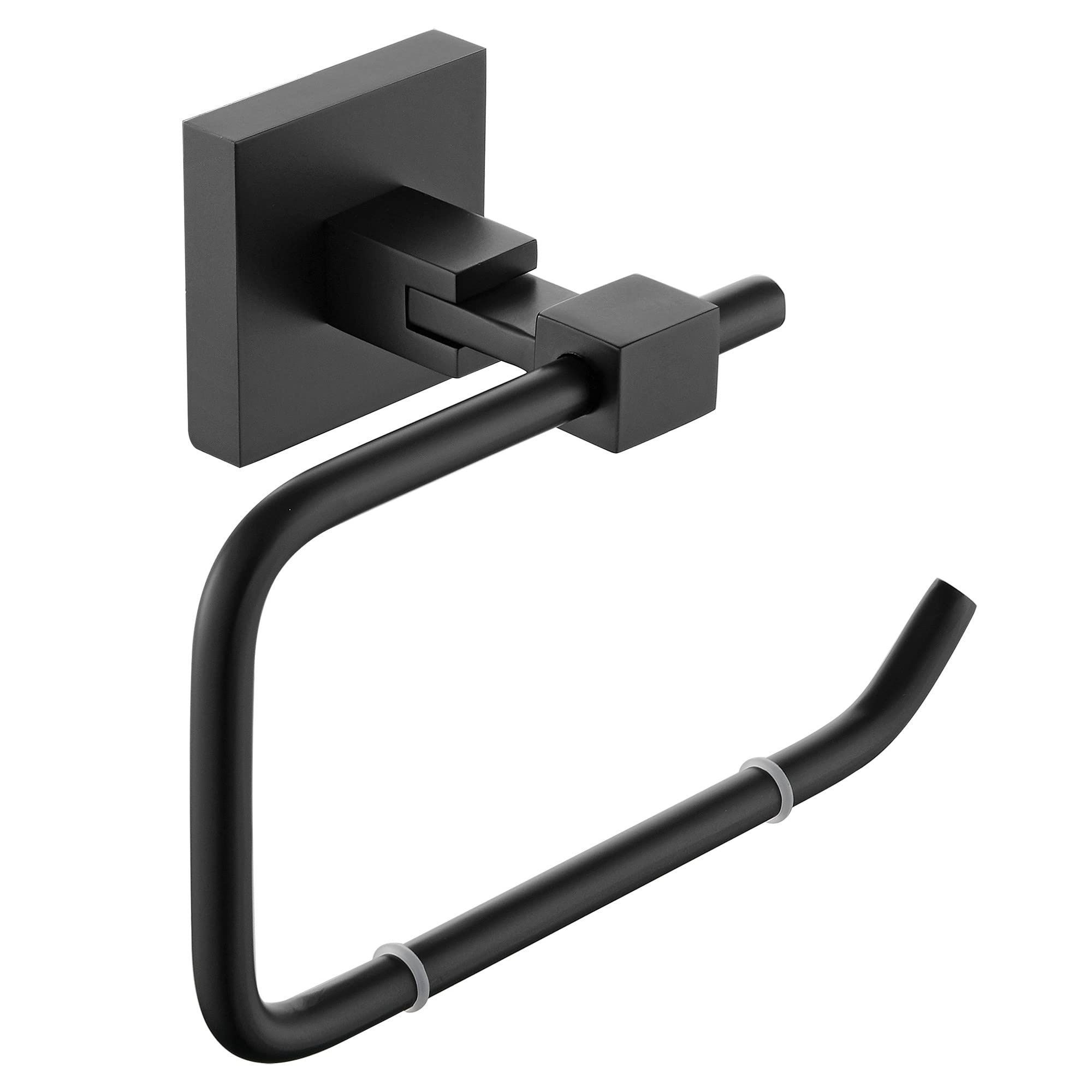 Bristan SQ BLK Square Toilet Roll Holder, Black — image 1