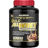 ALLMAX Gold ALLWHEY, Chocolate - 5 lb - 24 Grams of Protein Per Scoop - Gluten Free, Low Carb & Low Sugar - Approx. 71 Servings